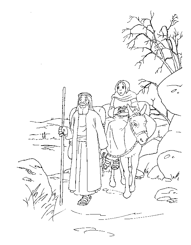 Plansa de colorat cu Biblia Ilustrata 1